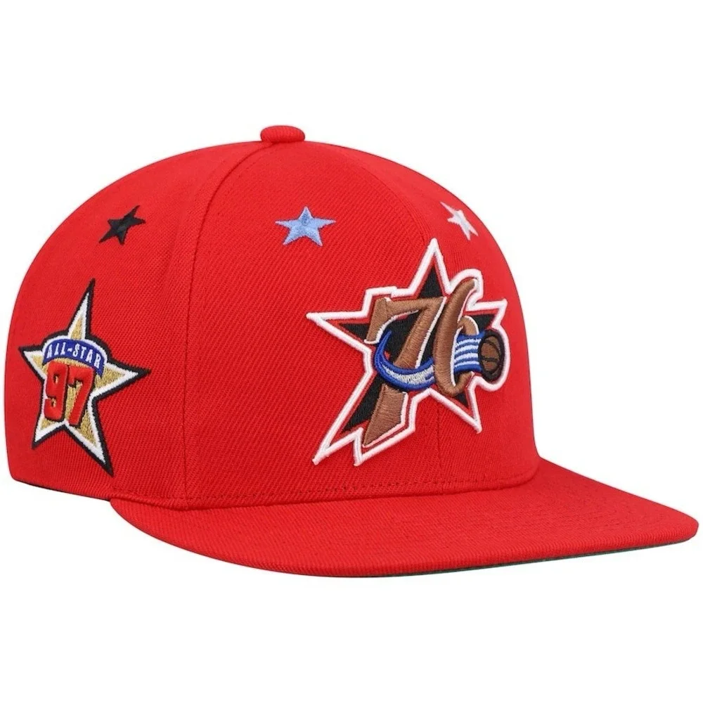 Philadelphia 76ers Mitchell & Ness 1997 NBA All-Star‎ Weekend Snapback Hat Red